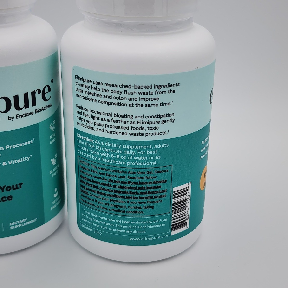 1-2 bottles Elimipure Gut Purify & Restore Supplement 90 capsules hot sealed