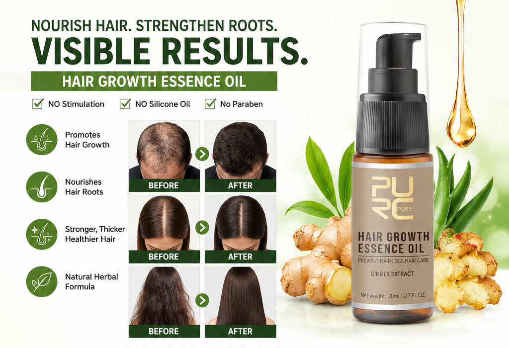 Hair Growth Support Kit Capilar Capsules & Herbal Scalp Oil for Thicker Hair