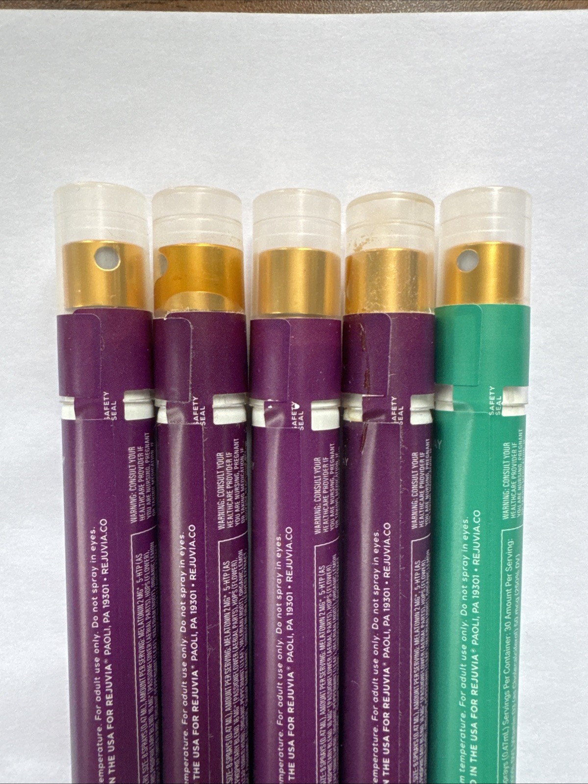 4 Rejuvia Midnight Breeze Oral Sleep Spray & 1 Free D3+K2 Sealed No Box
