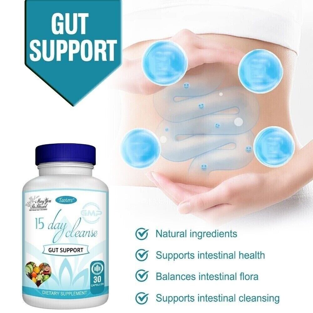Bowel & Colon Support 15 Day Cleanse Colon Cleanse Capsules NEW