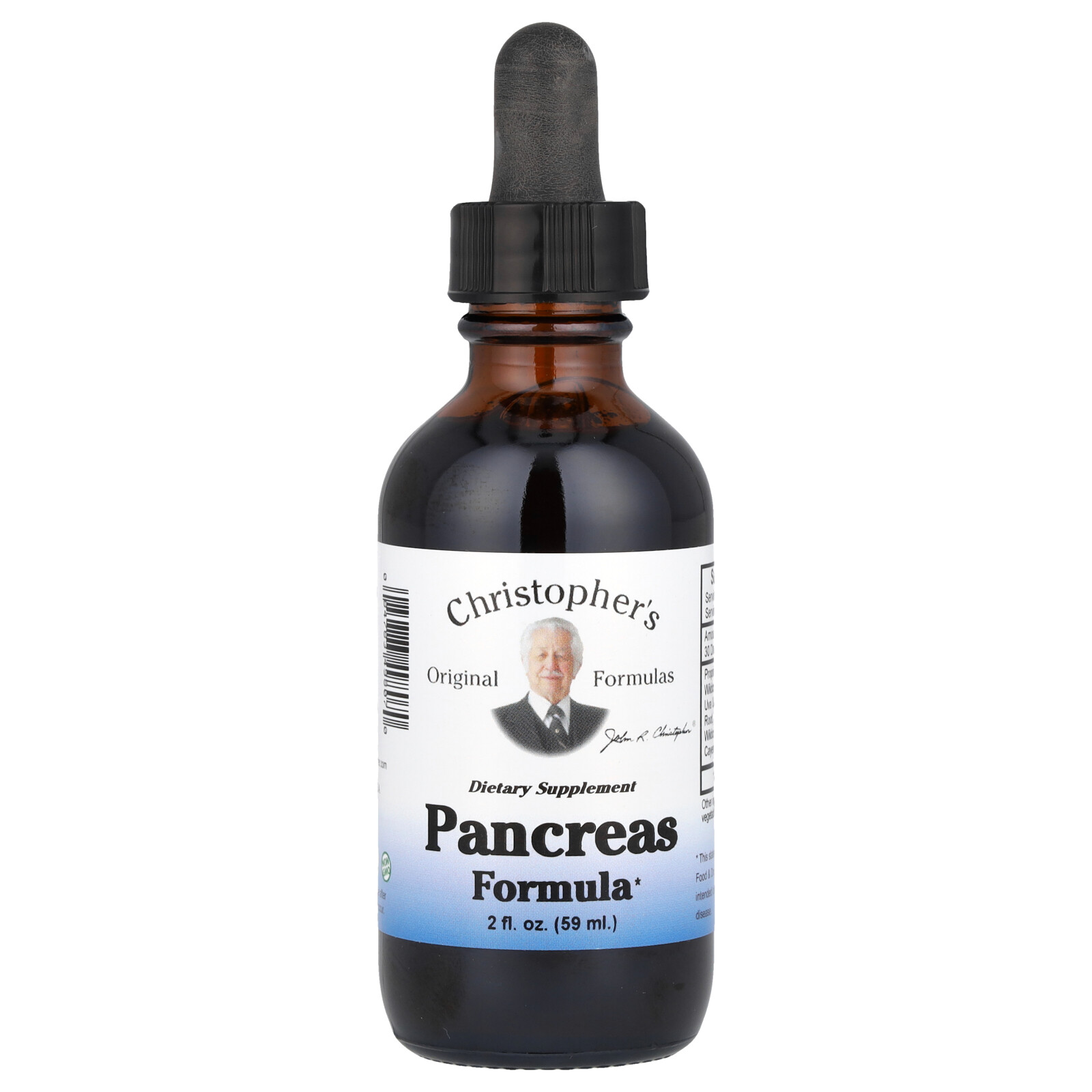 Christopher s Original Formulas Pancreas Formula 2 fl oz 59 ml Chemical-Free