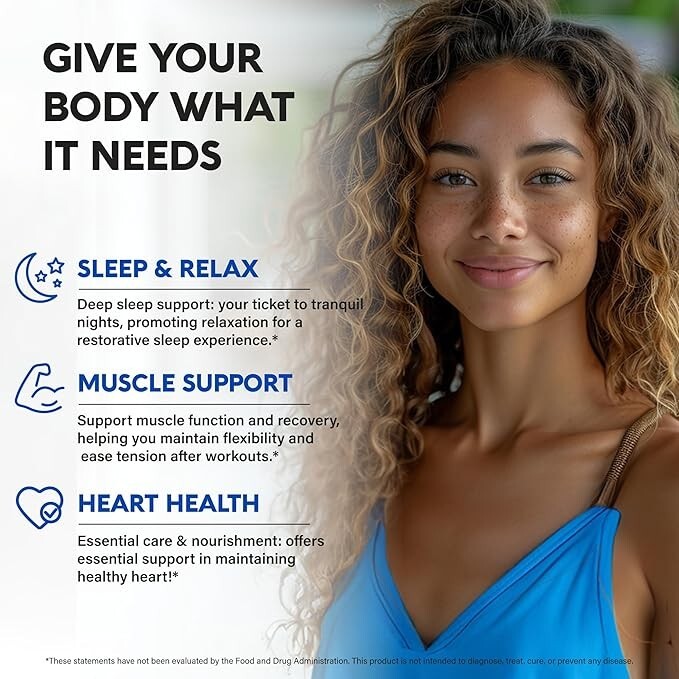 Magnesium Supplement – 5 in 1 Complex 500 Mg | Glycinate | Citrate | Malate | Ta