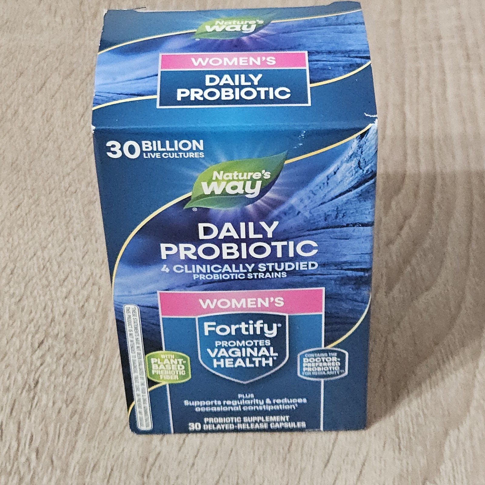 Nature’s Way Fortify Daily Probiotic Women 30 Billion Live Culture 30 caps 10/26