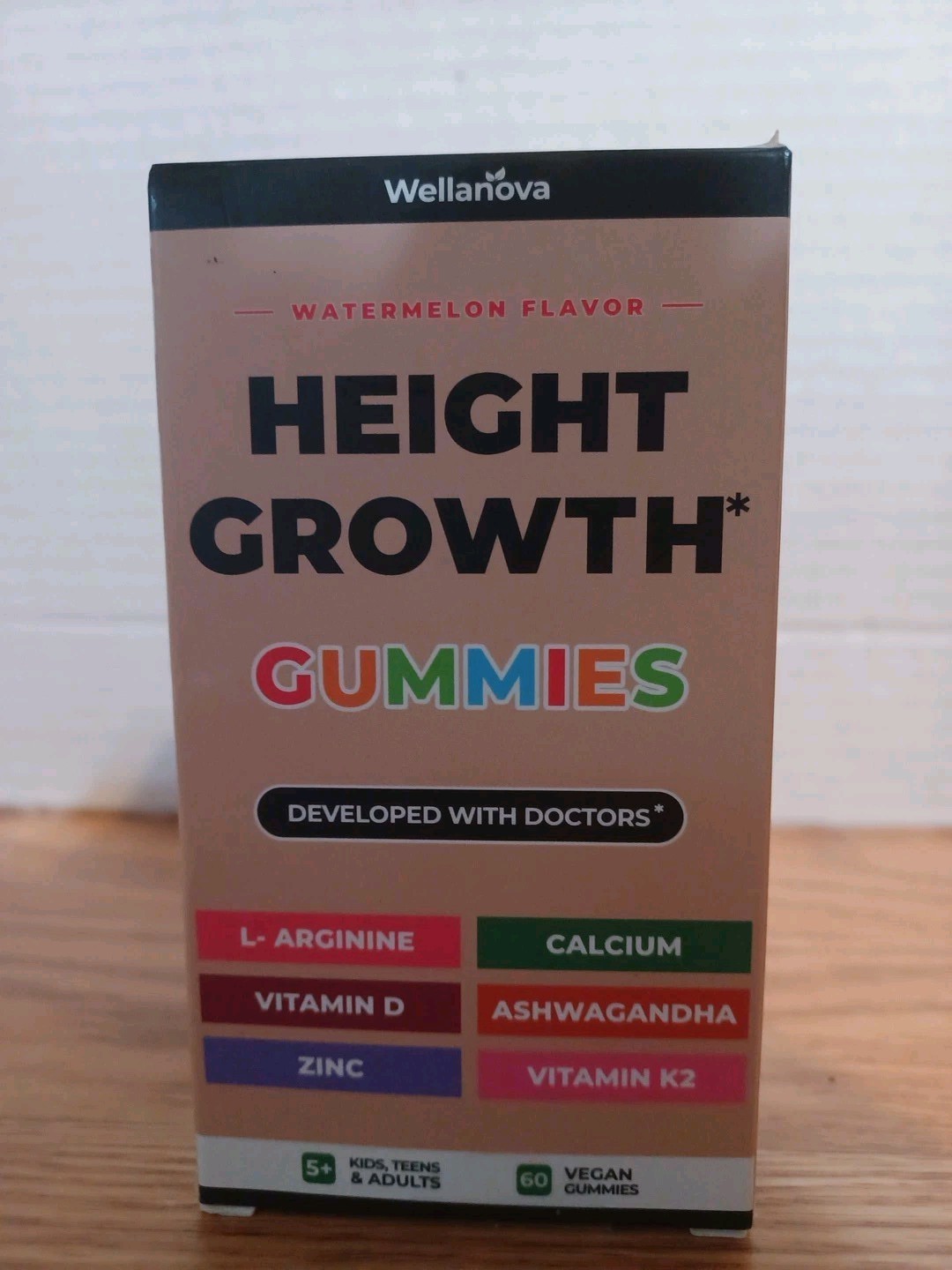 Height Growth Gummies | Vitamin Gummies with Calcium, Magnesium Glycinate 9/2027