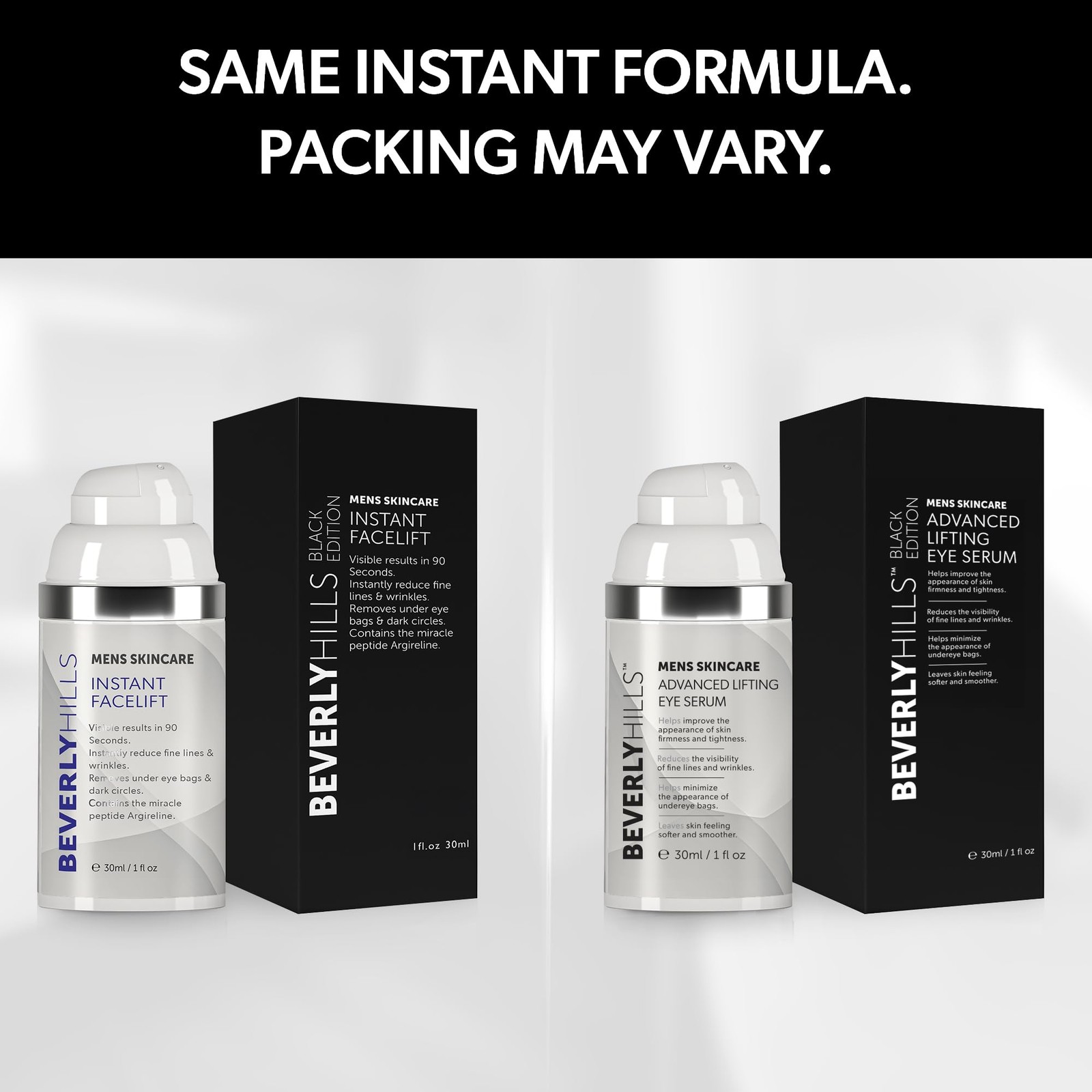 Beverly Hills Mens Instant Facelift and Eye Serum 1 Fl Oz (Pack of 1)