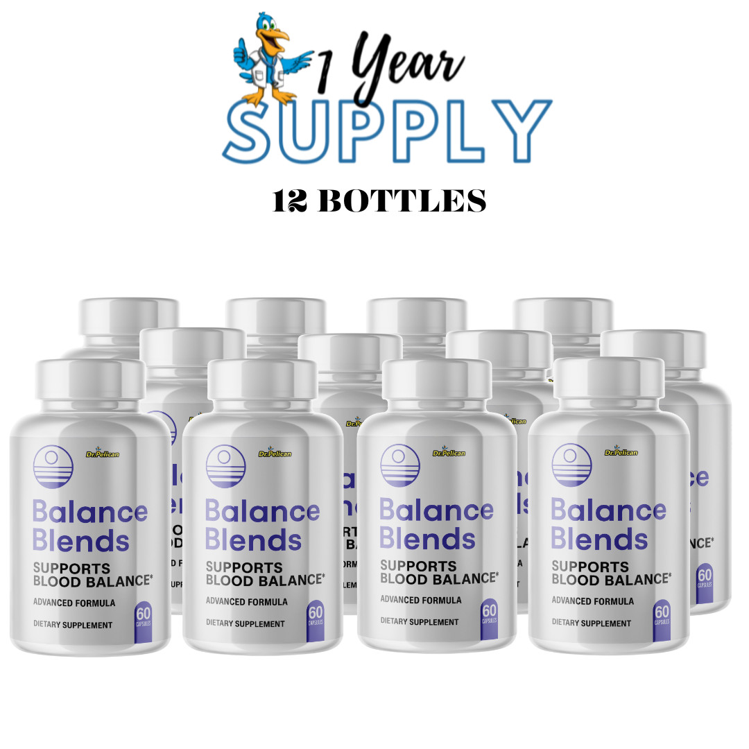 Balance Blends-Blood Support- 12 Bottles- 720 Capsules