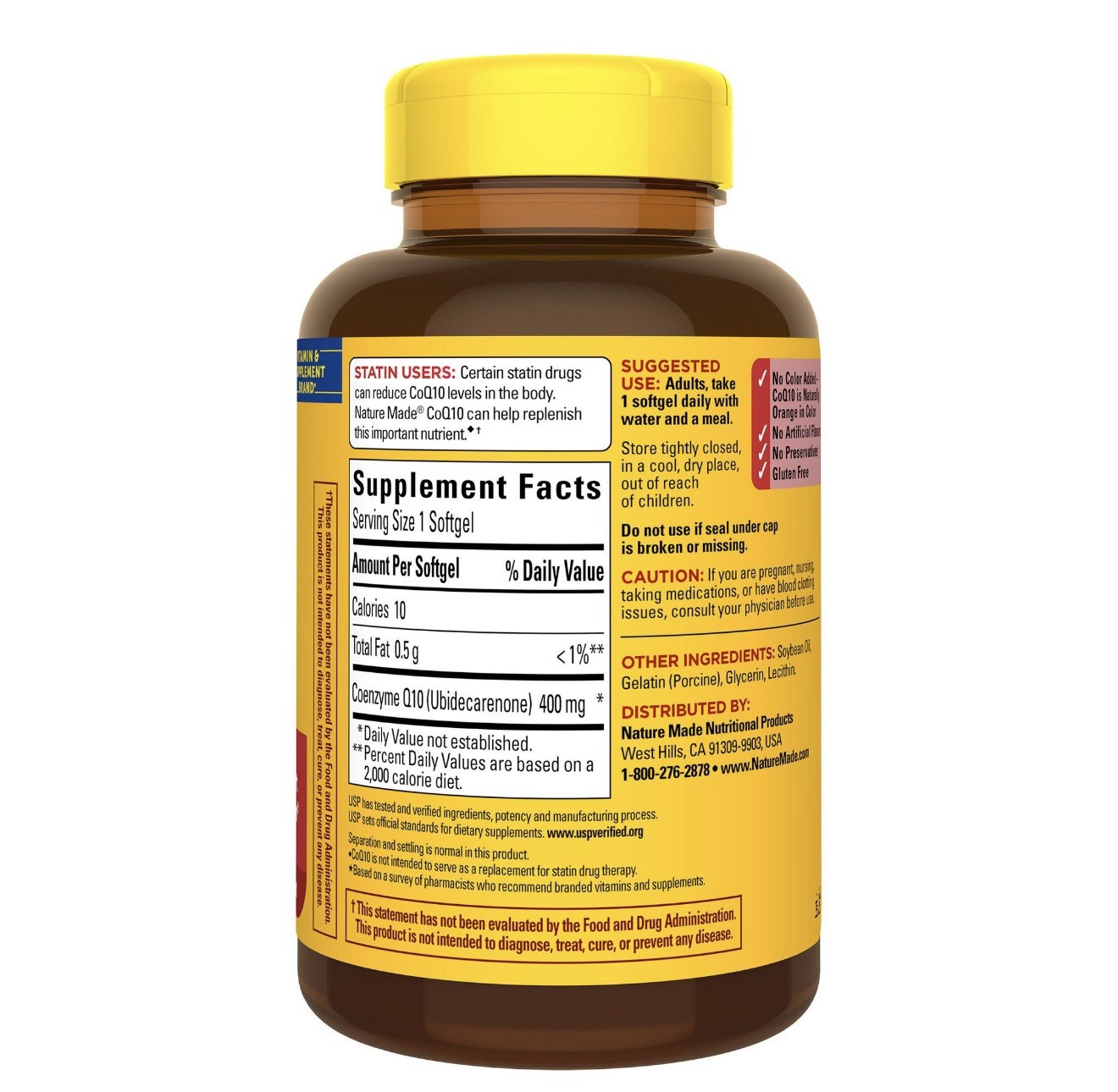Nature Made CoQ10 400mg Softgels, 90 ct. FREE SHIPPING