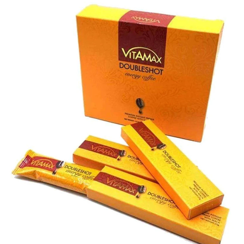 Vitamax DoubleShot Maca Energy Coffee 10 Sachets Instant Coffee Drink Mix