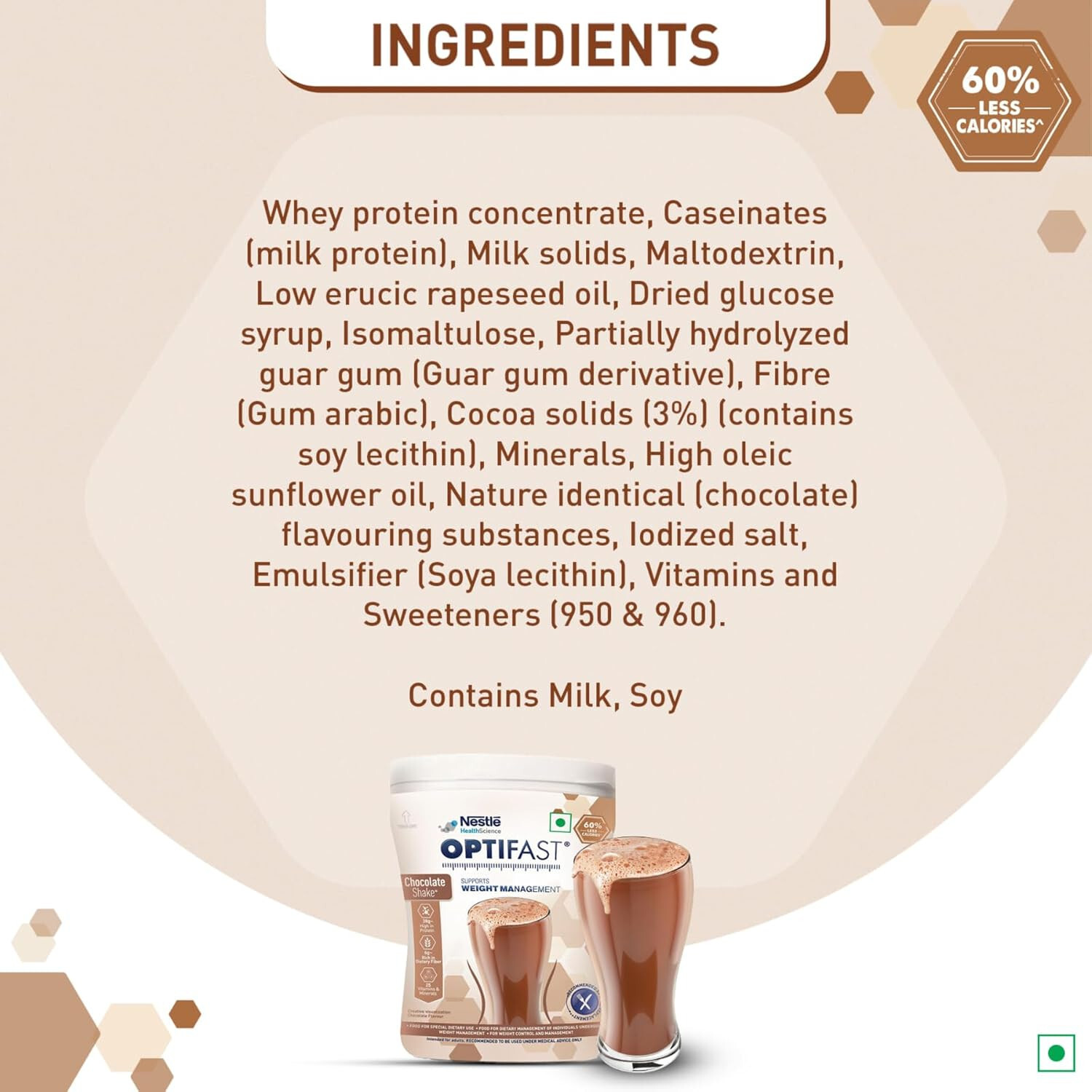 Nestle Optifast Weight Management Shake Chocolate Flavour Weight Loss Diet 400gm