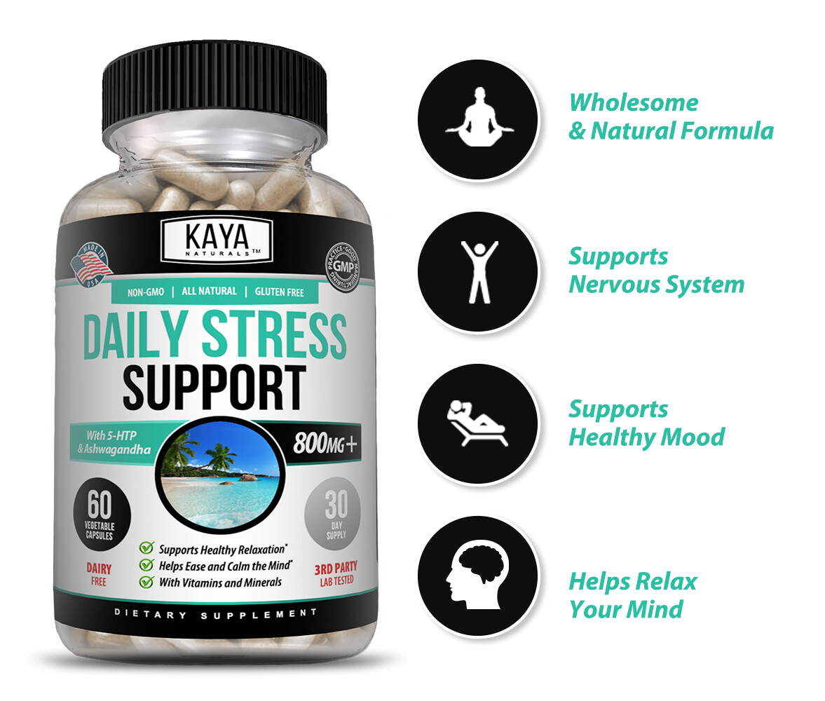 Natural Anxiety & Stress Relief, Combat Stress, Stress Support, Anti Stress