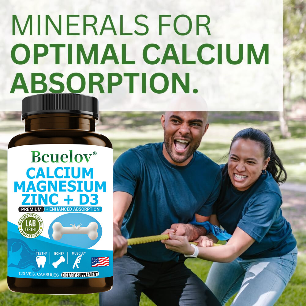 Calcium, Magnesium, Zinc And Vitamin D3 – Promotes Bone And Muscle Health