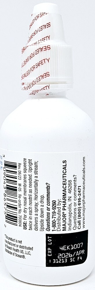 Major Deep Sea Nasal Saline Spray 1.5 Oz (44ml) -2 Pack -Expiration Date 07-2025