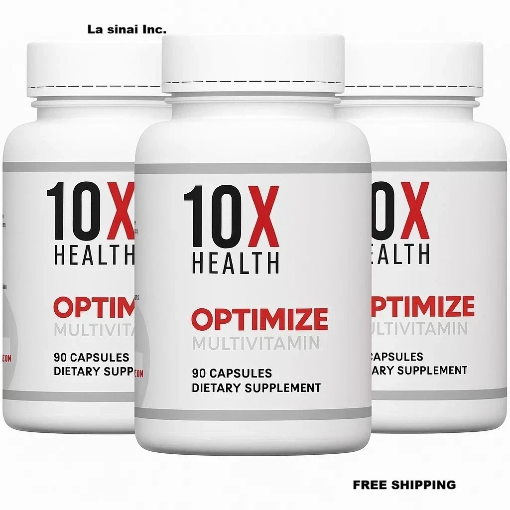 3 PACK Authentic 10X Health Optimize Methylated Multivitamin 90 Caps