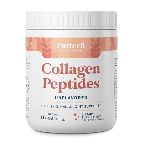 Pattern Wellness Collagen Peptides Powder (Type I & III) – Hair, Nails, Skin &