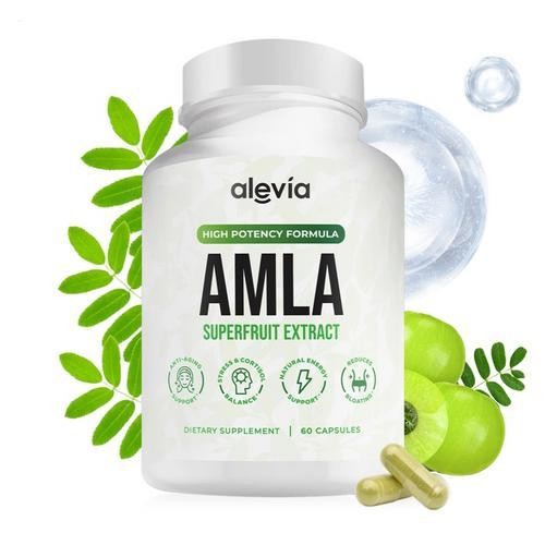 Alevia pure Amla Capsules 1000mg Indian Gooseberry Antioxidant Supplement 60c
