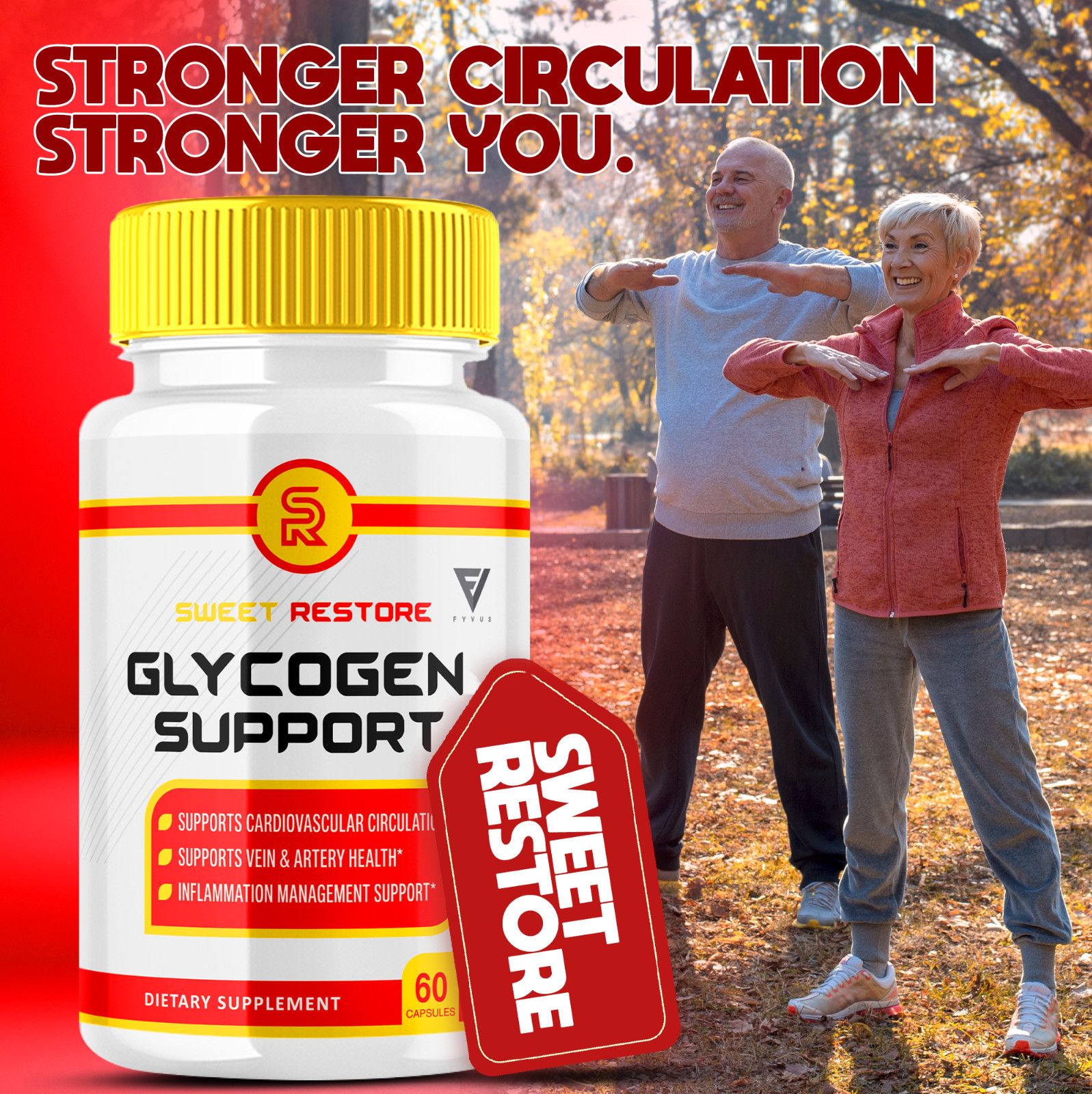 (5 Pack) Sweet Restore Capsules, Sweet Restore Glycogen Support (300 Capsules)