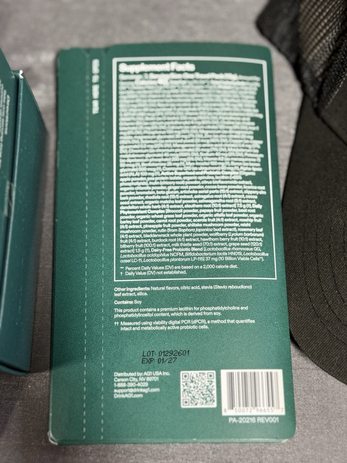 AG1 DAILY FOUNDATIONAL NUTRITION 30 + SAMPLER WITH HAT BUNDLE EXP 12/26 NEW!