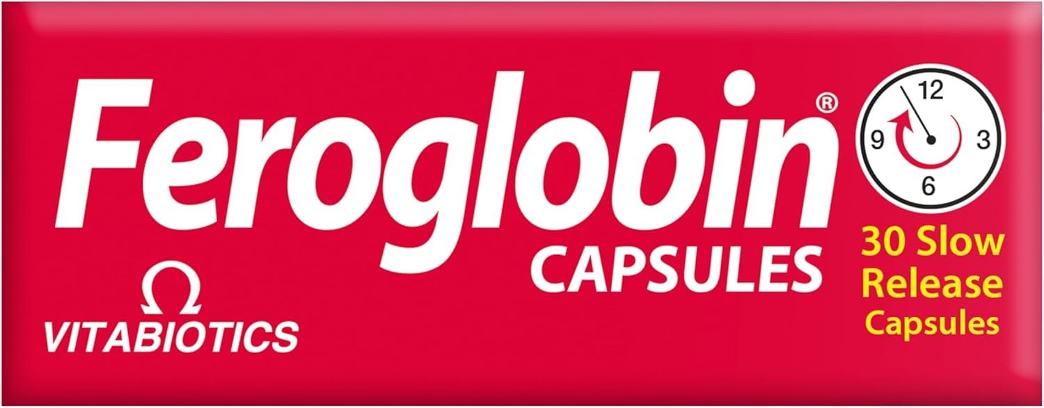 VITABIOTICS Feroglobin Vitamin and Mineral Gentle Iron 30 Capsules Exp 11. 2027