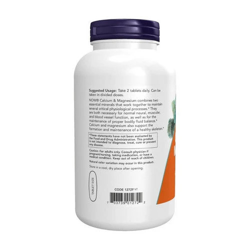 Calcium-Magnesium 500/250 mg 250 Tabs By Now Foods