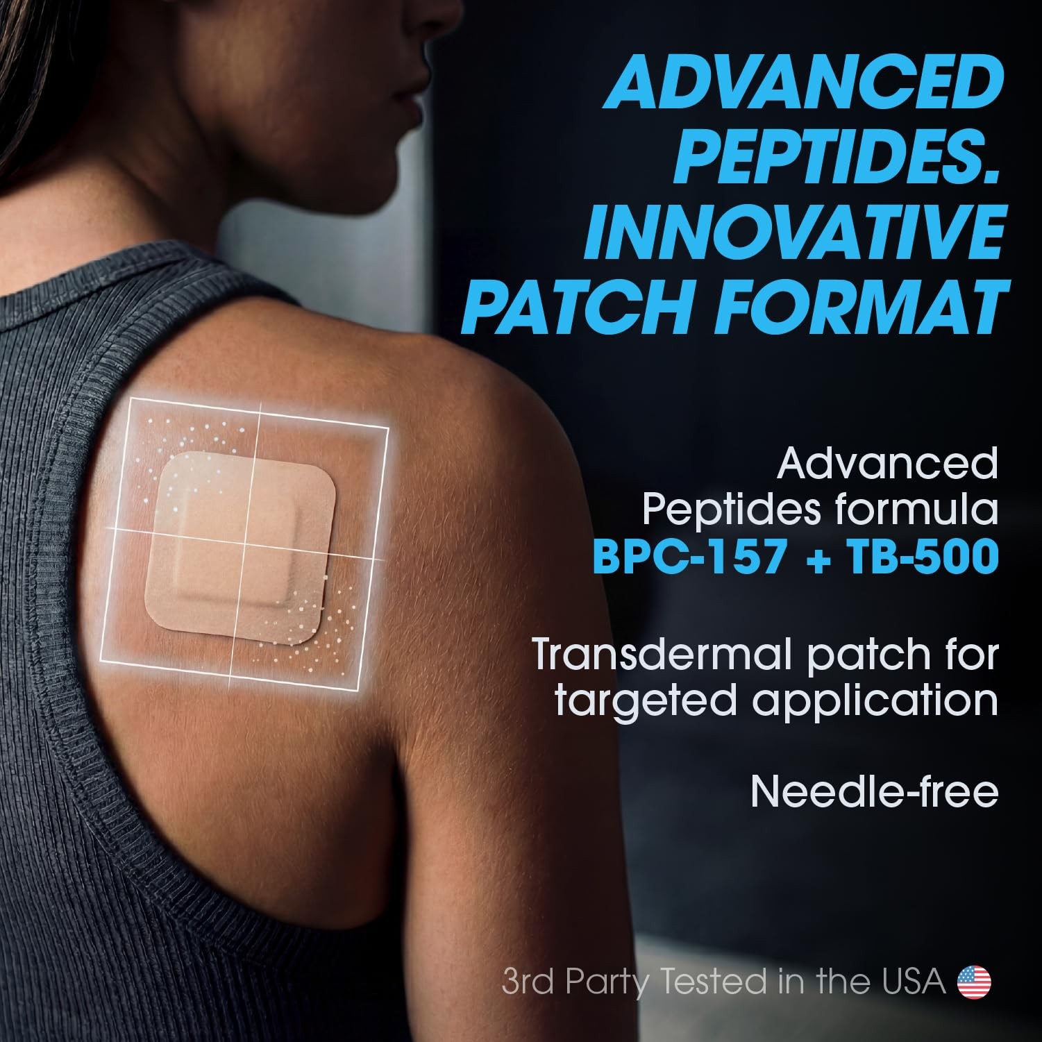 Peptide Recovery Patch Transdermal Wellness Patch for Muscle & Joint Recover…