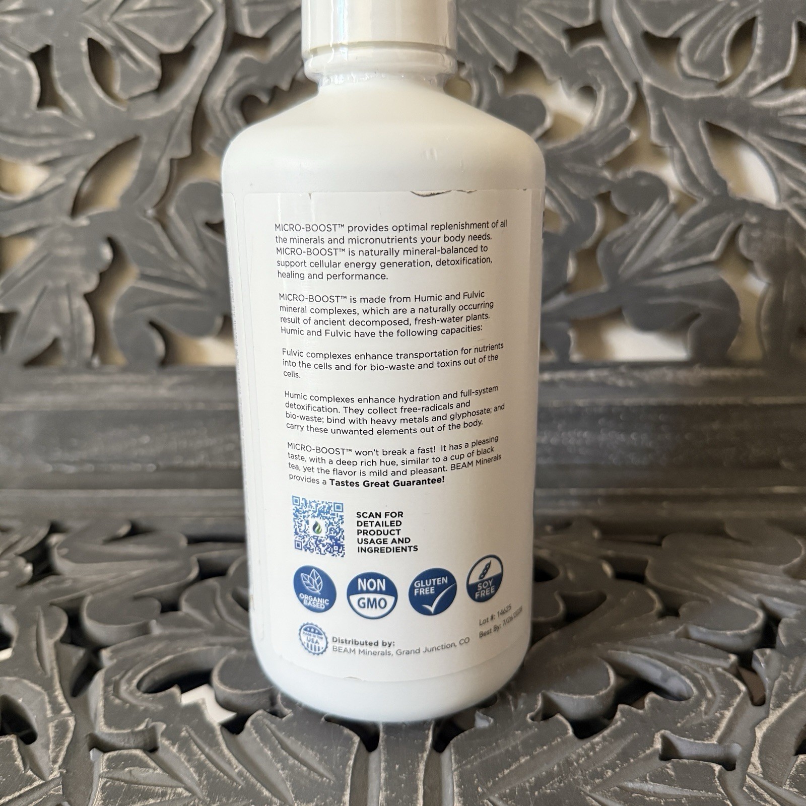 BEAM Minerals Micro-Boost Liquid Minerals 32oz Fulvic Humic 30-Day Supply SEALED