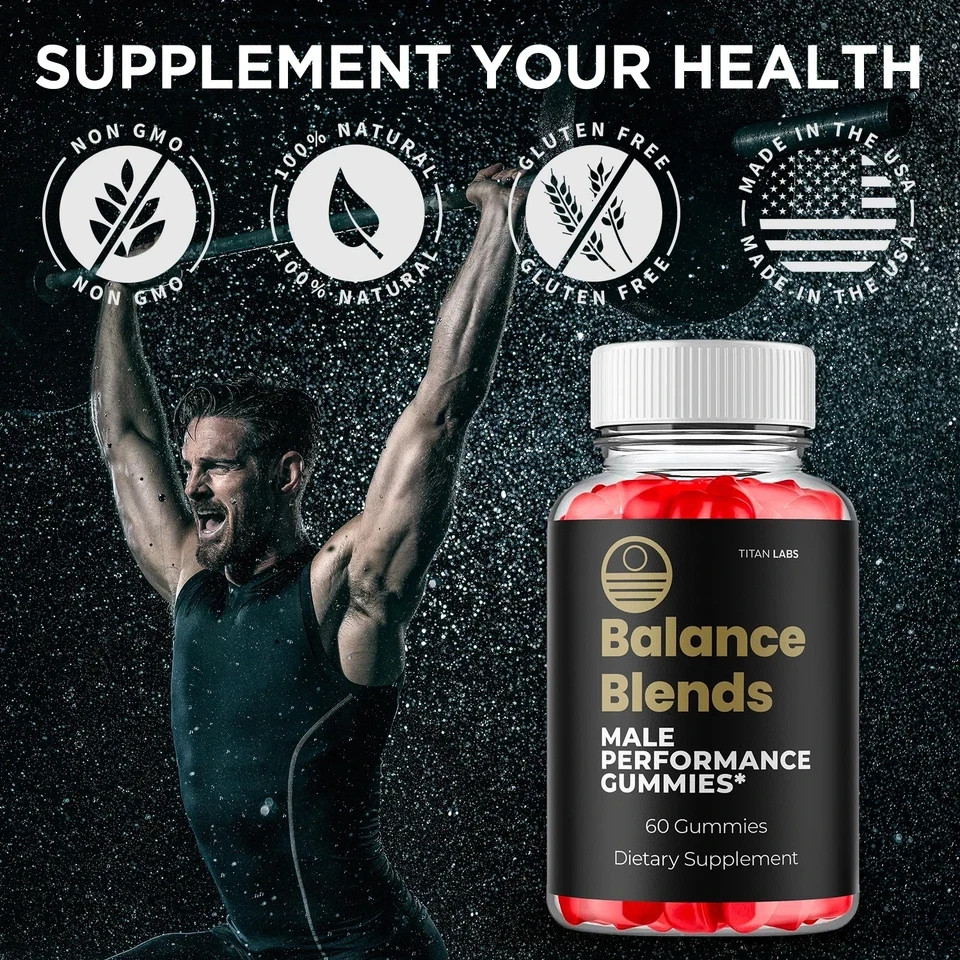 (3 Pack) Balance Blend Gummys Advanced Male Support BalanceBlend 180 Gummies