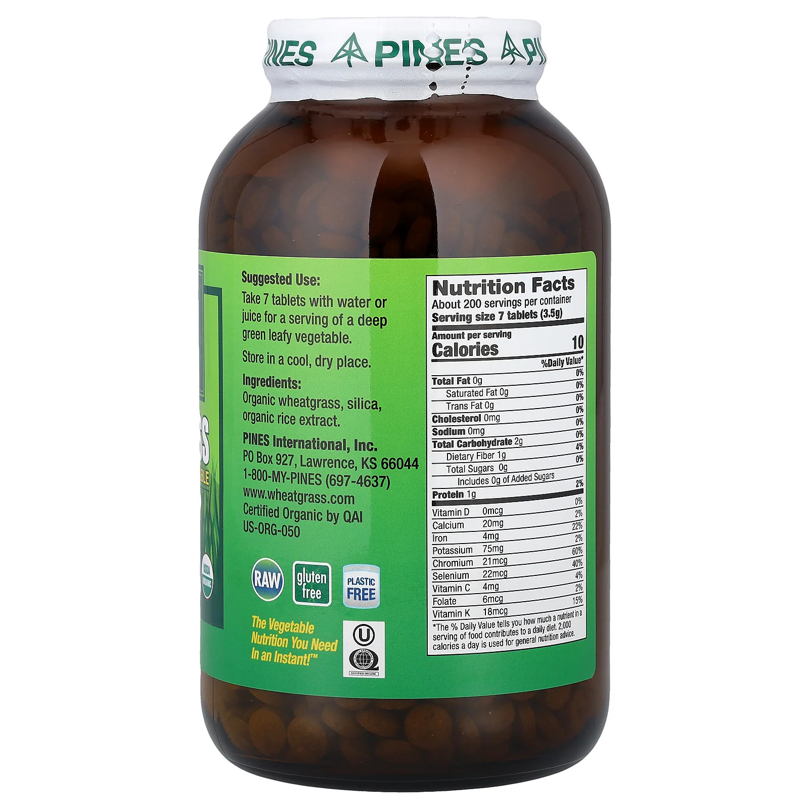 2 X Pines International, Wheat Grass, 1,400 Tablets