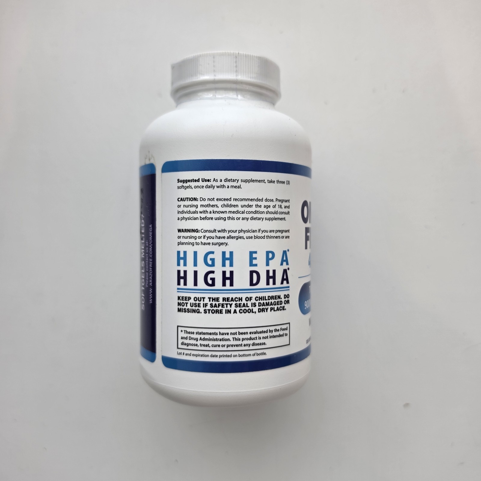 Arazo Nutrition – Wild Caught Omega 3 Fish Oil – 4080mg – 120 Soft Gels