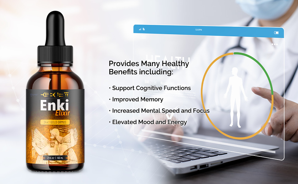 (1 Pack) Enki Elixir Advanced Supplement Drops Nootropic Brain Support 2ML