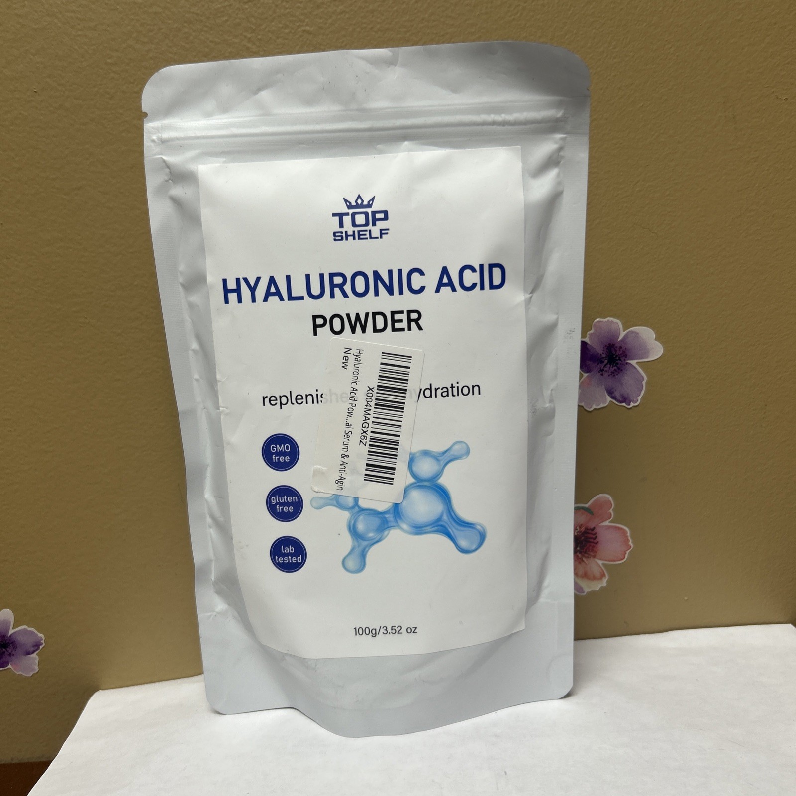 Hyaluronic Acid Powder, 3.52 oz (100 g) Exp 2028 Fresh USA Seller