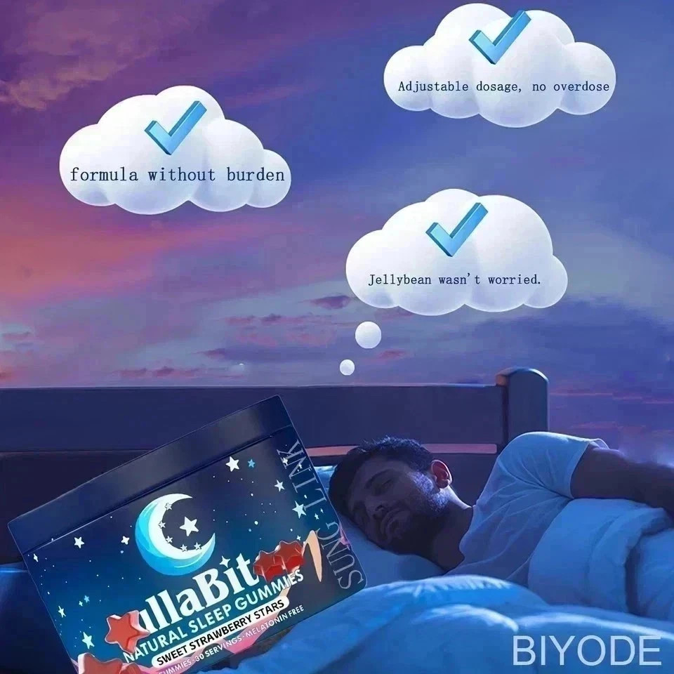 LullaBites Natural Sleep Gummies USA Made 60 Count 30 Servings
