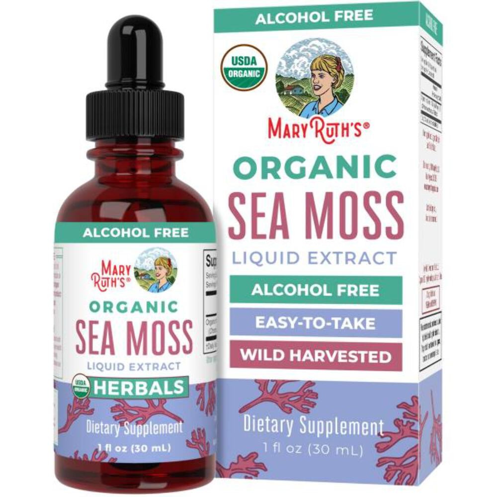 1/27 MaryRuth Organics USDA Irish Sea Moss Liquid Drops | Organic Irish Moss | C