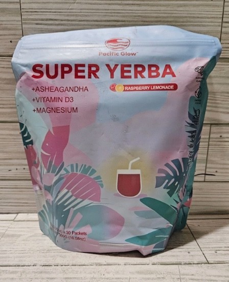 ZGOONE Super Yerba Drink Sticks Ashwagandha Vitamin D3 Magnesium Stress Support