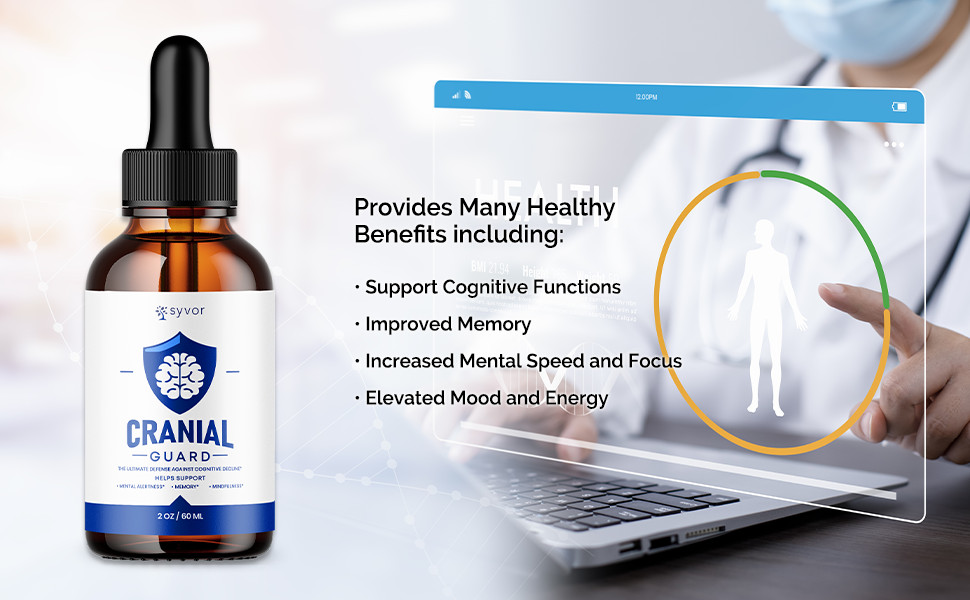(5 Pack) Cranial Guard Advanced Supplement Drops Nootropic Brain Support 2ML