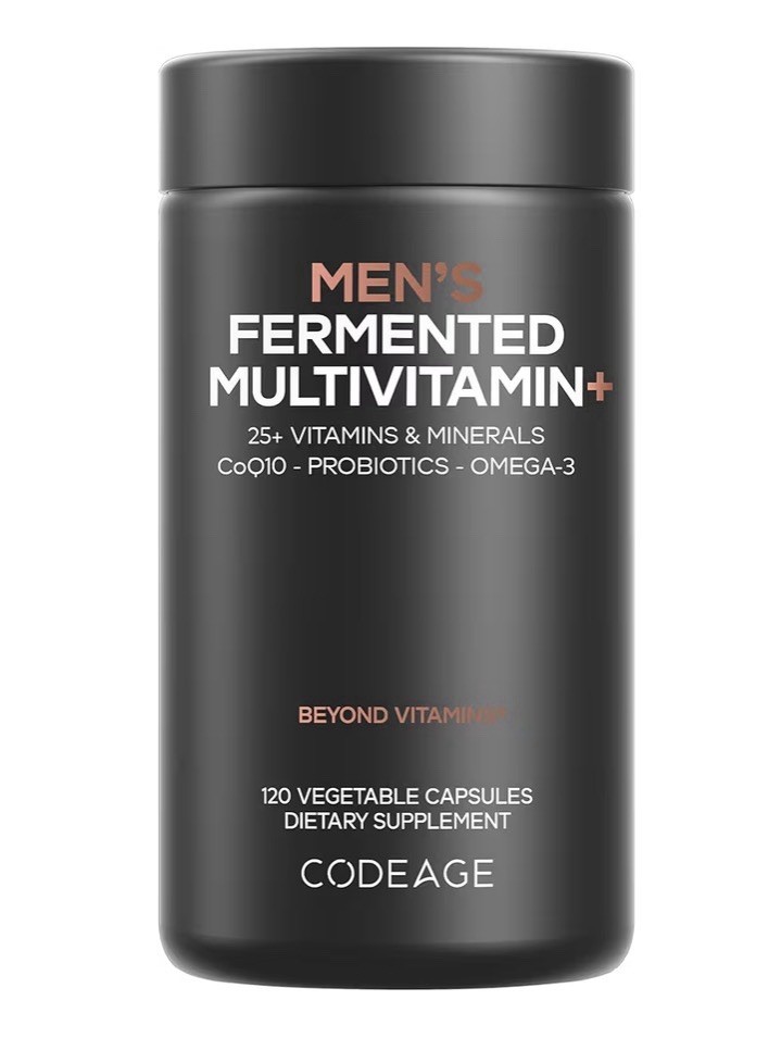 Men’s Fermented Multivitamin, 120 Vegetable Capsules Exp 09/28
