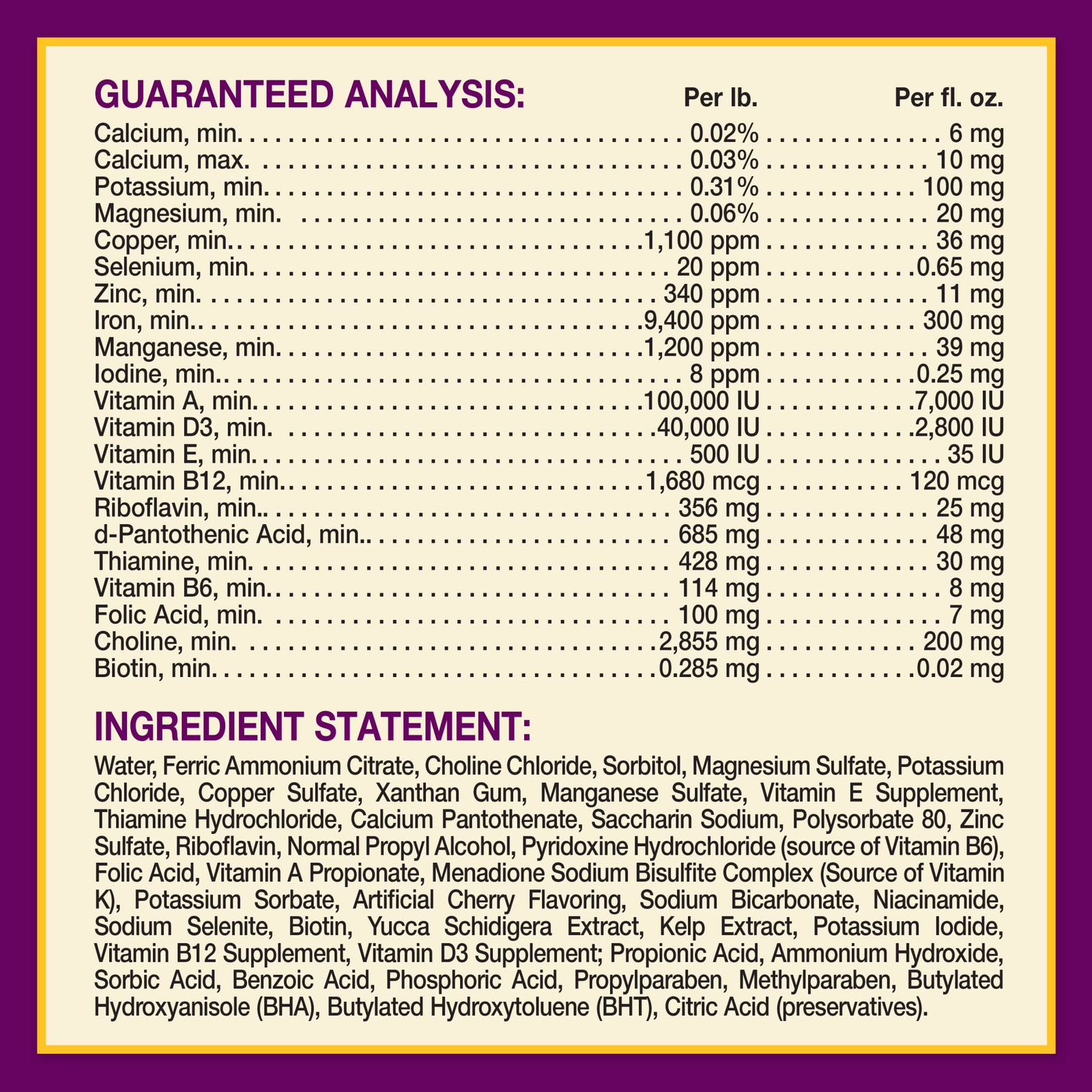 Horse Health Red Cell Vitamin-Iron-Mineral 32 Oz 16 Day Supply