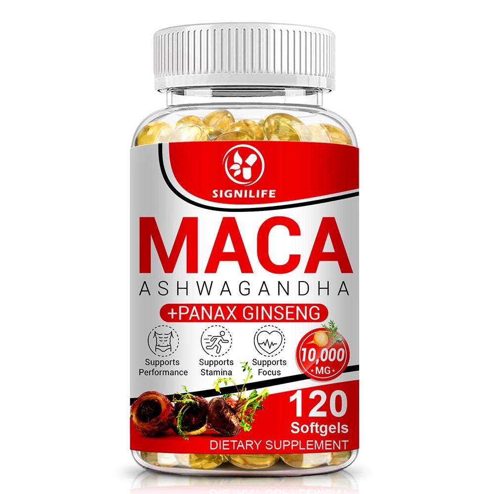 1-3 Packs Peruvian Maca Root Extract Capsules for Men & Women 120 Capsules