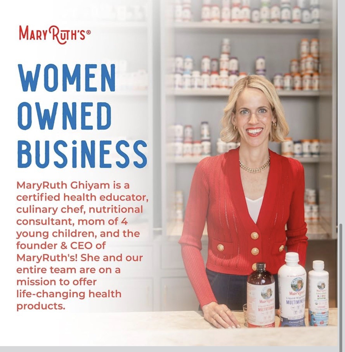 MaryRuth Organics Liquid Morning Multivitamin Essentials+ Fruit Punch 32floz