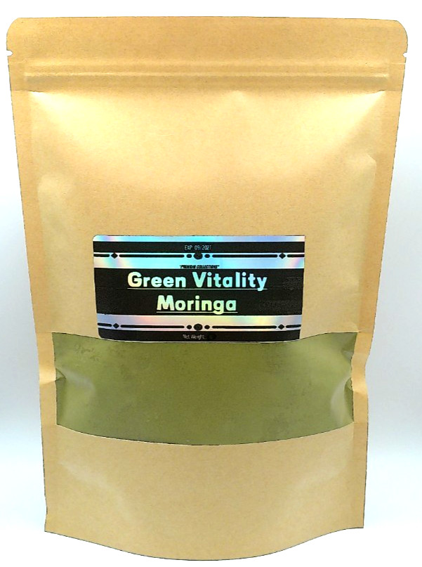 Green Vitality Moringa 1 lb- Organic Superfood Powder for Energy & Wellness