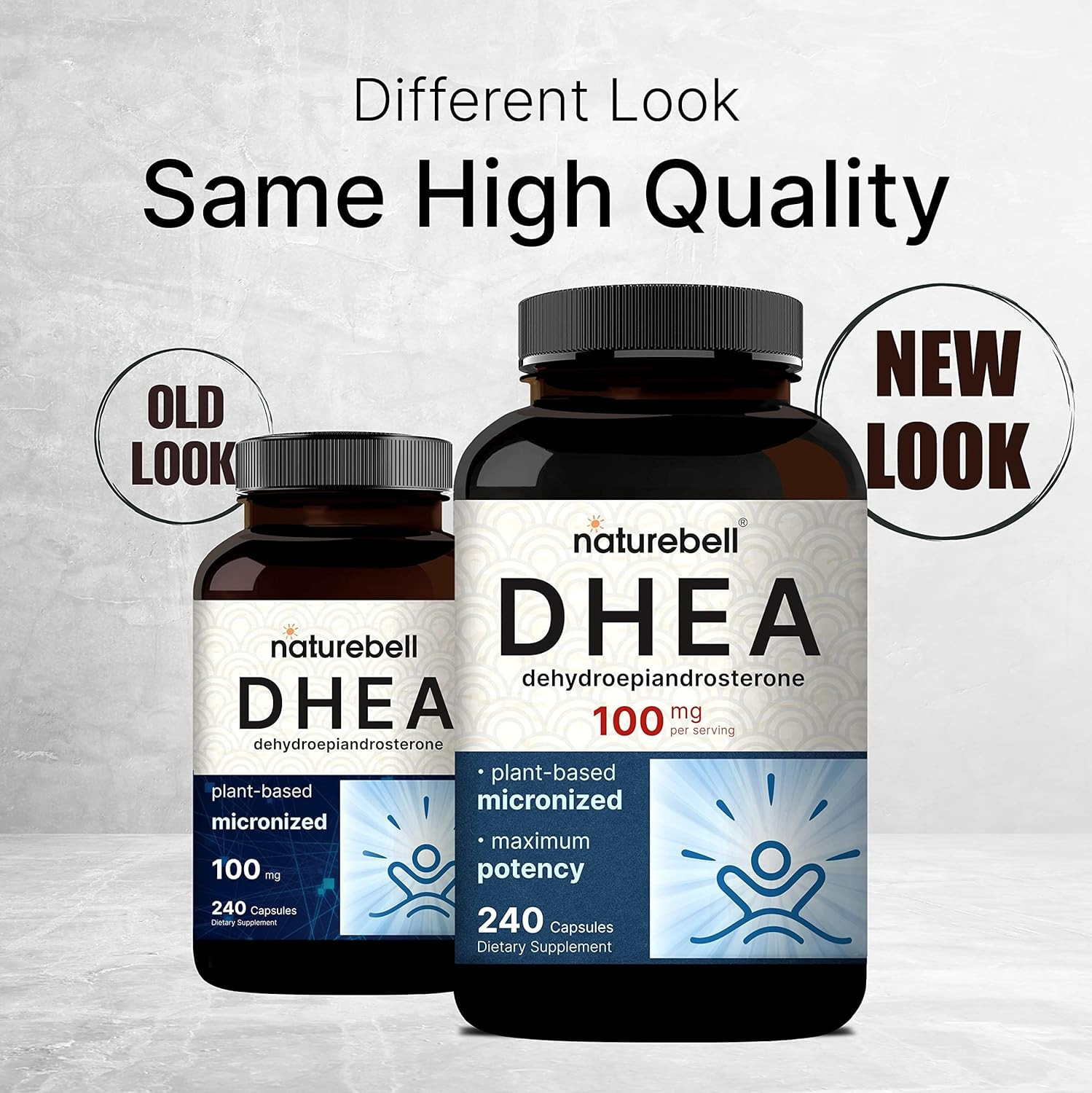 DHEA 100Mg, 240 Capsules | Max Strength, Micronized Grade for Better Absorption