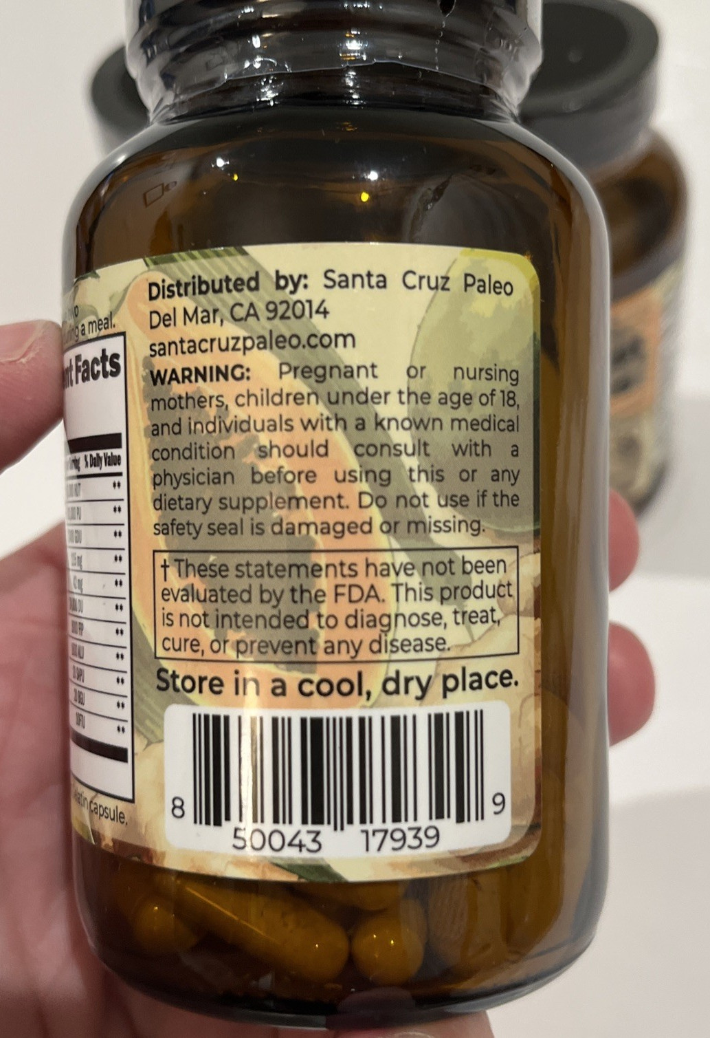 Lot of 3 Santa Cruz Paleo Pre-Feast Enzymes Capsules 180 Count Sealed Exp 09/27