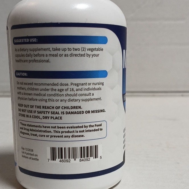 Toplux Nutrition Magnesium Complex 1000mg Non-GMO 90 Veggie Capsules