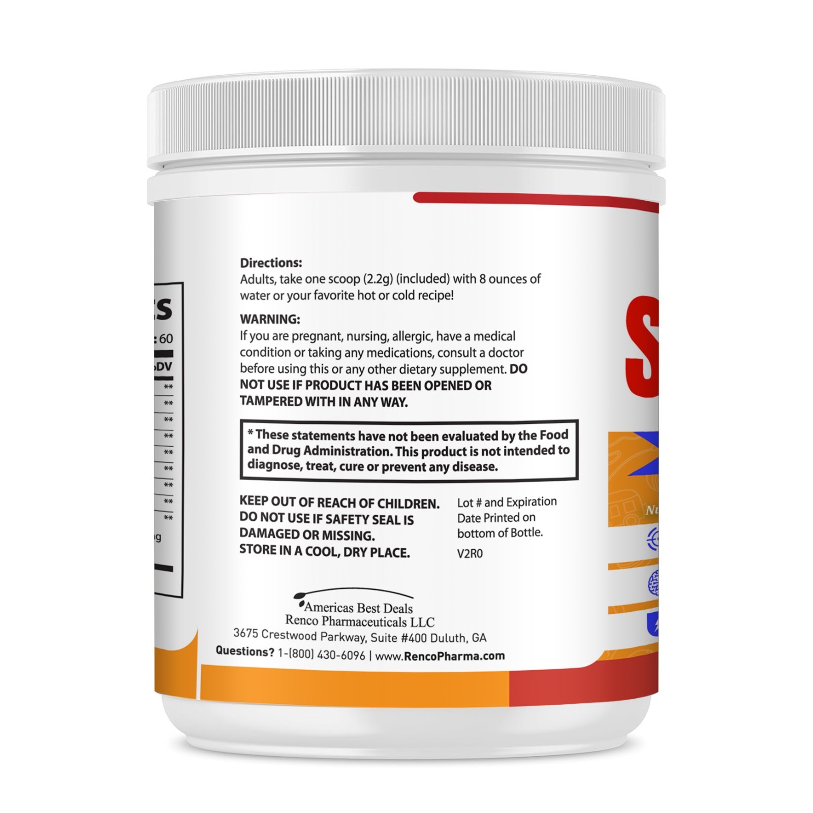 Mushroom Powder Blend for Focus Memory Cognitive Support Brain Formula 60Serving