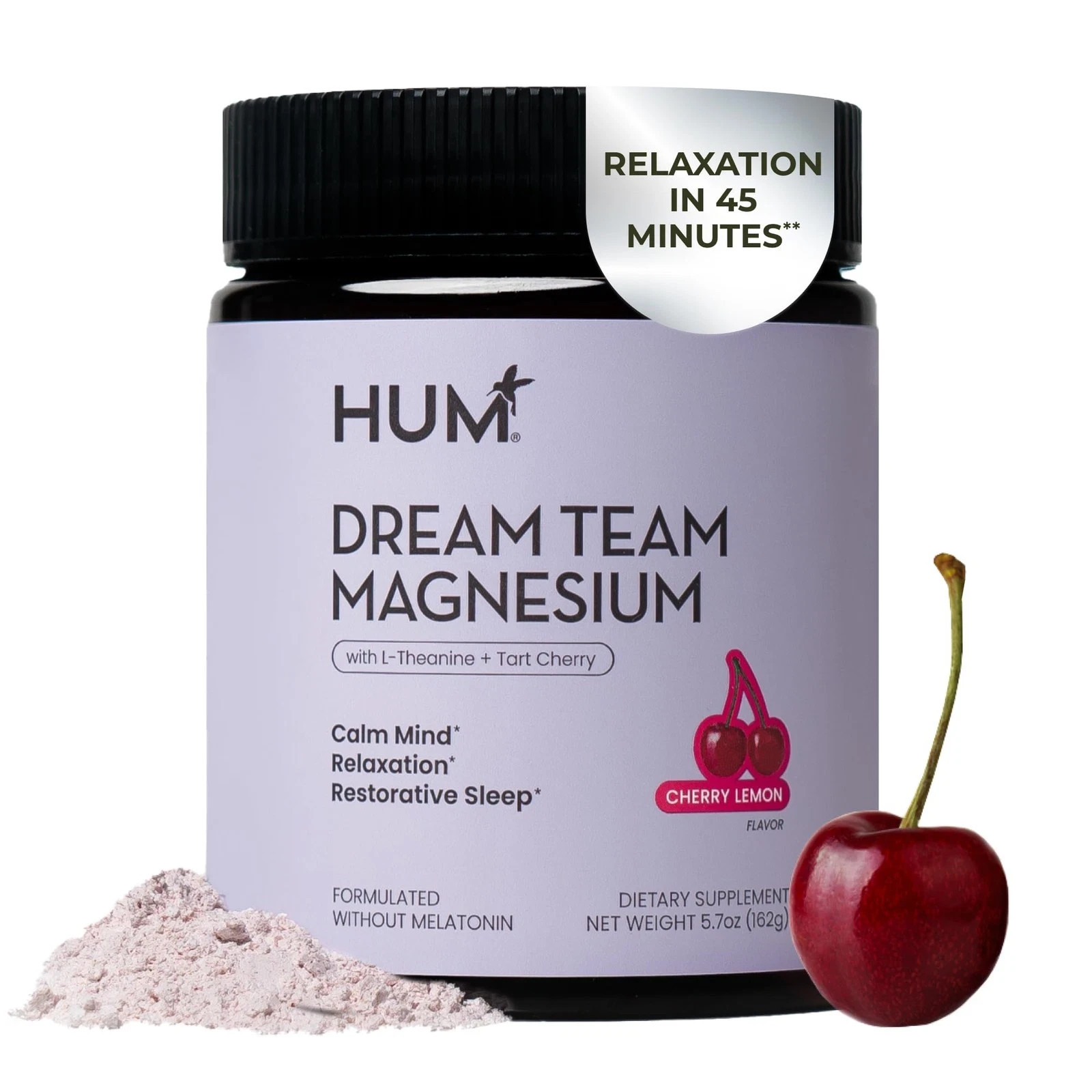 Hum Nutrition Dream Team Magnesium Bisglycinate Powder, 5.7 Ounce NEW