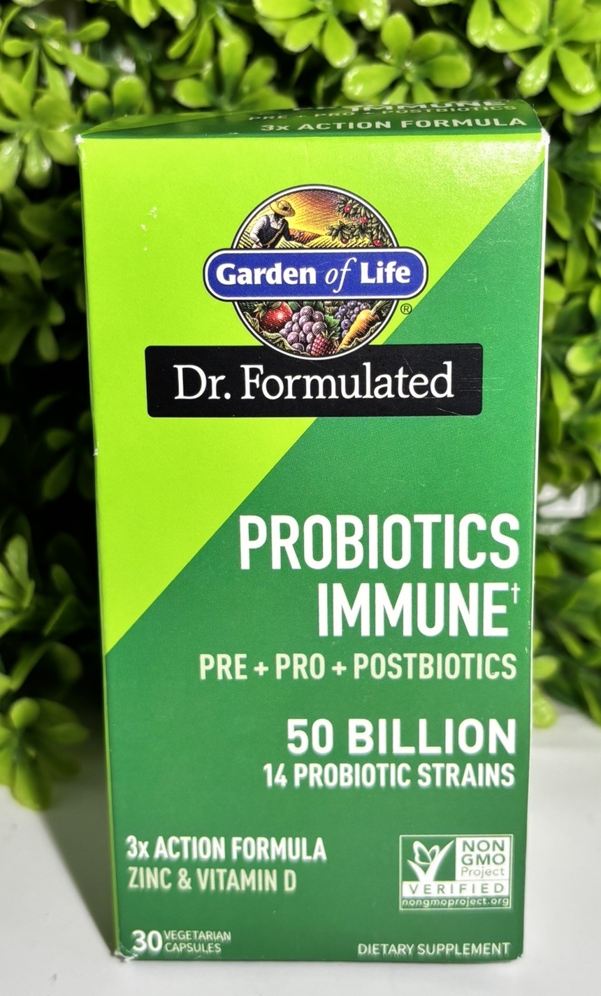 Garden of Life Dr. Formulated Probiotics Immune 50 Billion 30 Caps Exp 6/2026🔥