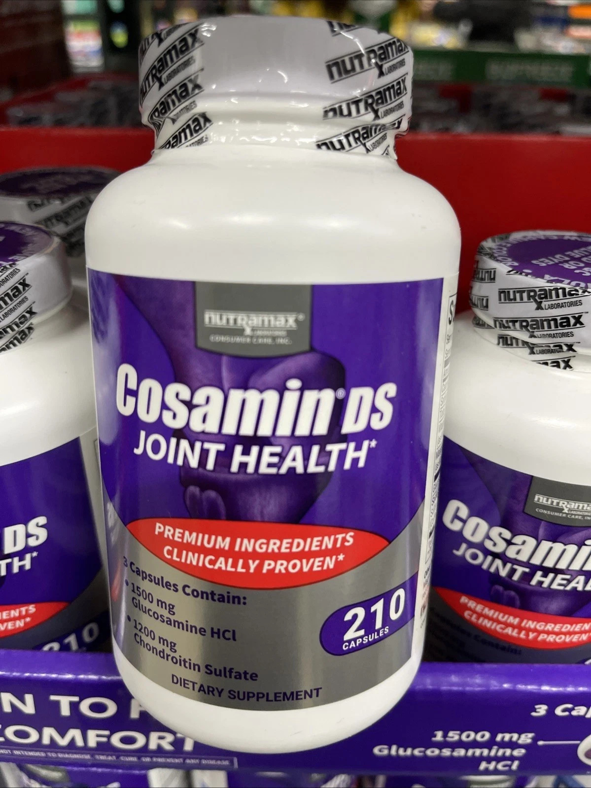 Nutramax Cosamin DS Joint Health Glucosamine Chondroitin 210 Capsules Pack of 1