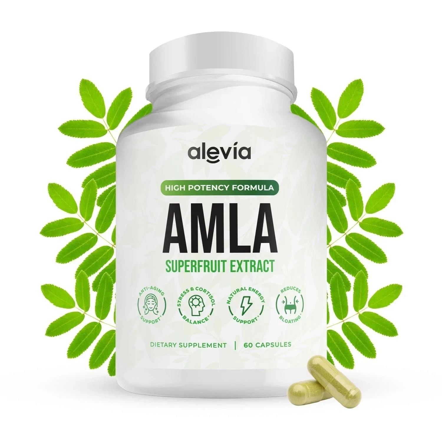 Organic Amla Capsules 1000mg – Indian Gooseberry Amla Fruit Supplement – Orga…