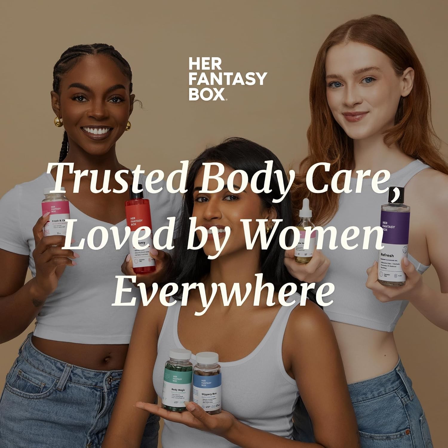 Her Fantasy Box|Slippery Box|Fast-Acting Slippery Elm Capsules 60 Vegan Capsules