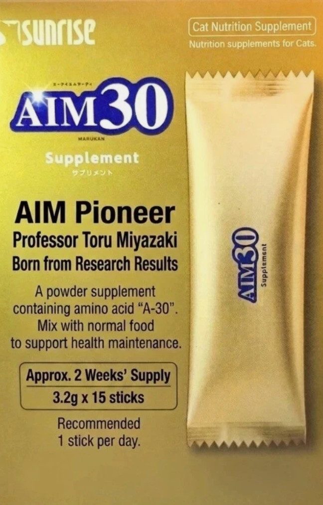 Marukan AIM30 Supplement 3.2g x 15 Packs For 2Weeks Supporting Cat Health
