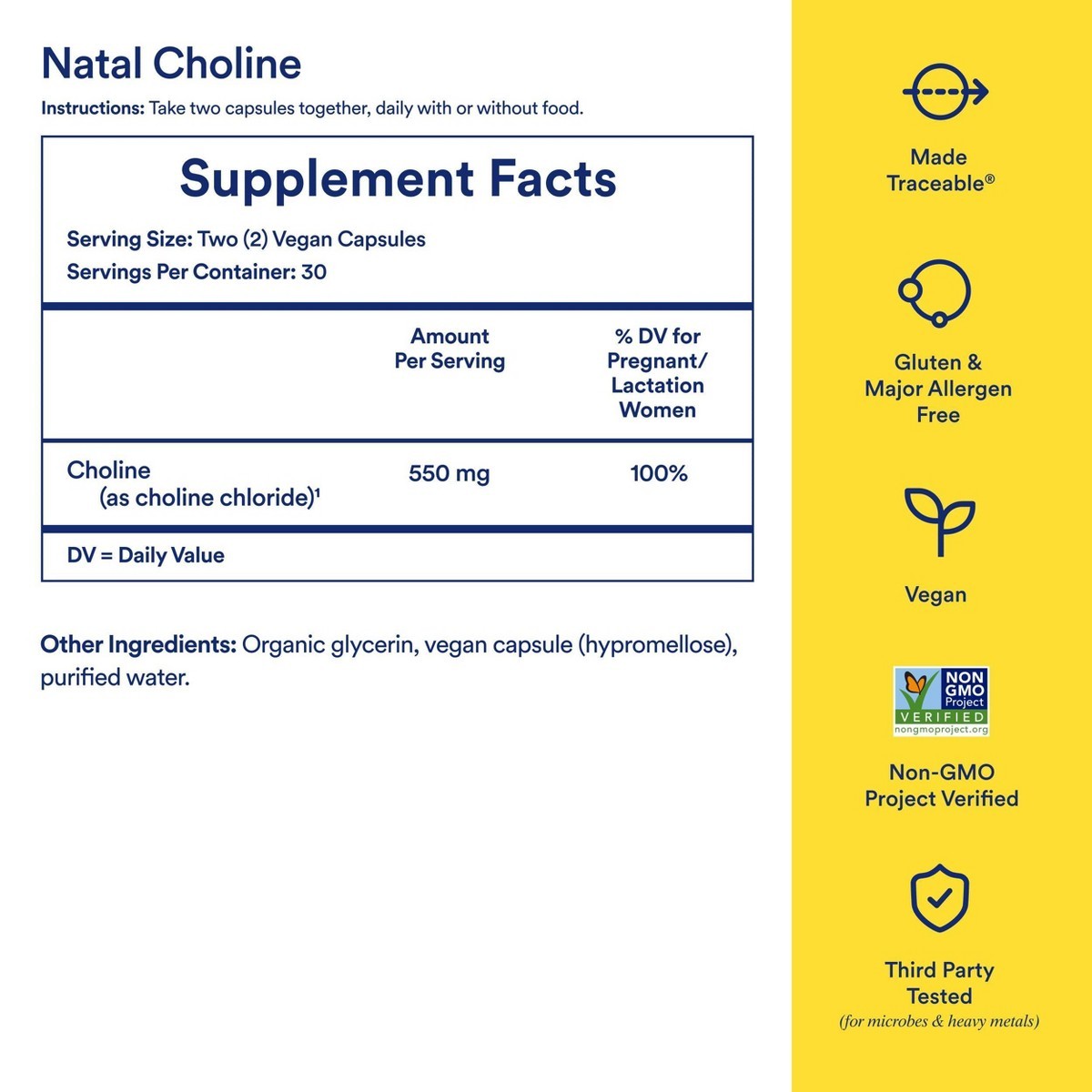 Ritual Choline Dietary Supplements Vegan Capsule – 60ct